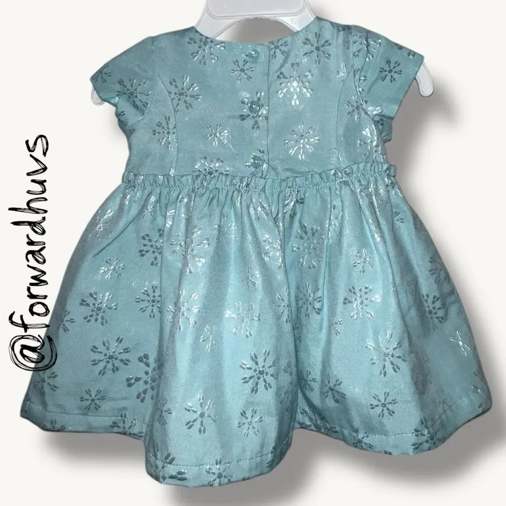 The Children’s Place Blue Snowflake Dress 3 to 6 Months
